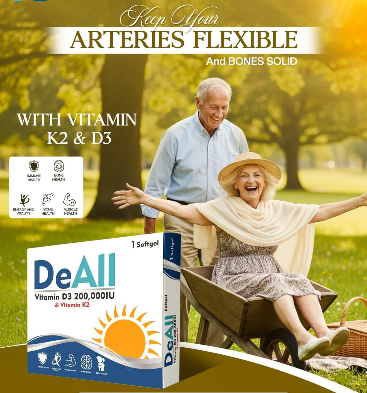 DeAll Vitamin D3 & K2 Softgel
