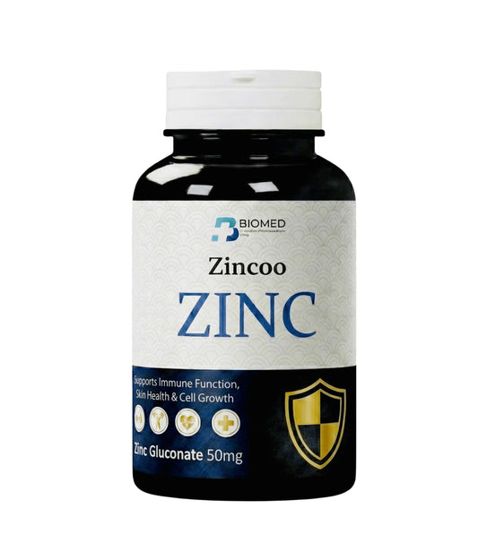 Zincoo Zinc 50mg Tablets – Immune Support & Skin Health Supplement