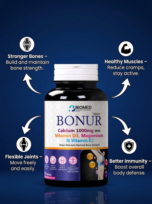 BONUR + DeAll Complete Bone Health Bundle | Calcium, Vitamin D3, K2 & Magnesium