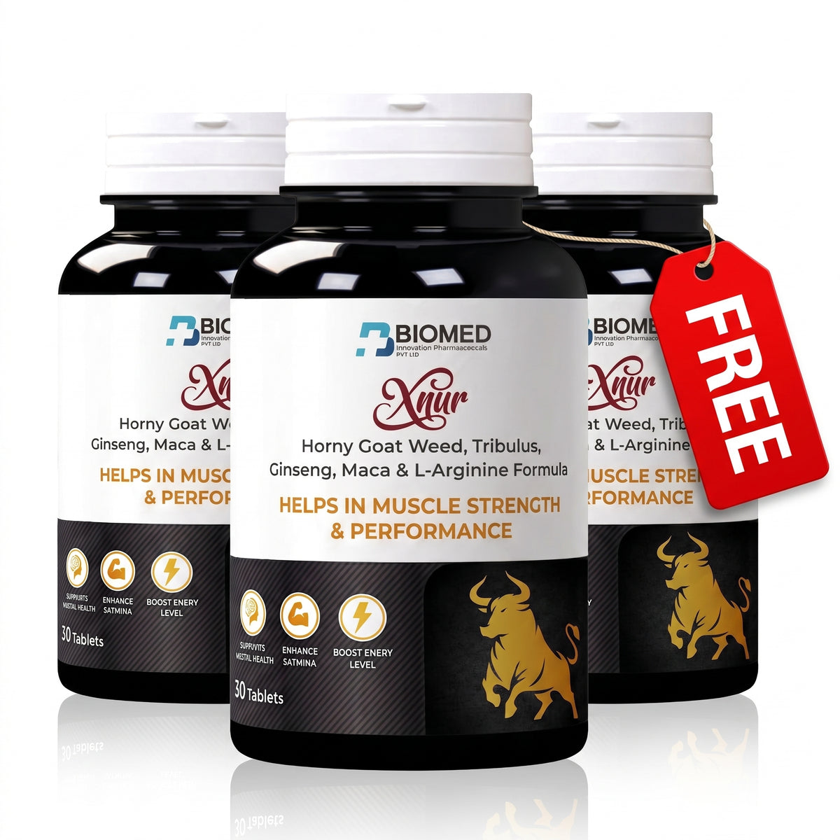 Xnur Triple Strength Bundle – Buy 2 Get 1 Free | Men Health | Stamina Booster Bundle |