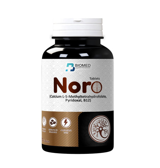NORO | Calcium L-5-Methyltetrahydrofolate | Vitamin B6 | Vitamin B12